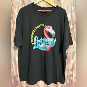 NWOT Full Send SteveWillDoIt Smoking Flamingo Lottery T Shirt Nelk Boys